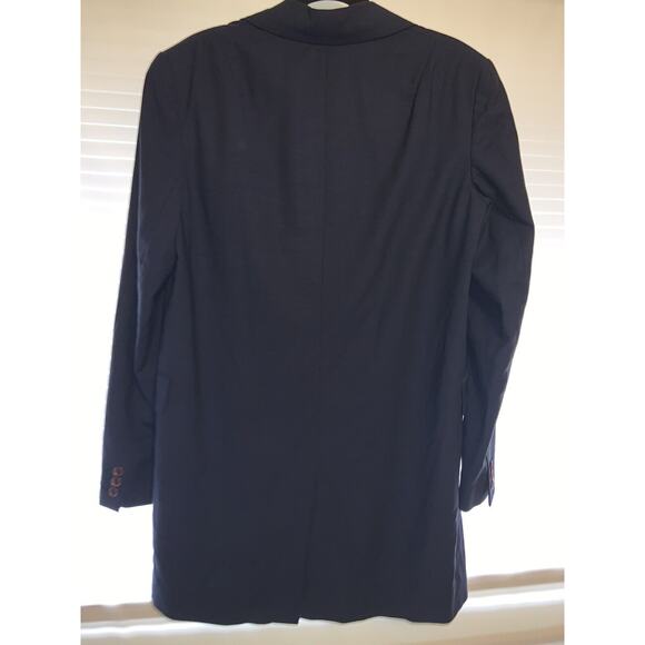 TSE Blue Wool & Mohair designer Suit Style jacket Blazer Fully Lined UK16 US12 - Picture 2 of 8